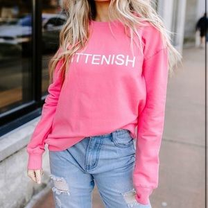 Kittenish neon crewneck